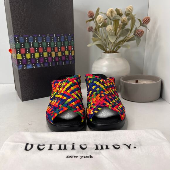 Bernie Mev Claire Pump Weave Platform High Heel Rainbow Women 8.5/EU39 - Picture 5 of 11